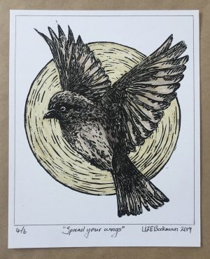 (SOLD) "Spread your wings" 4/6