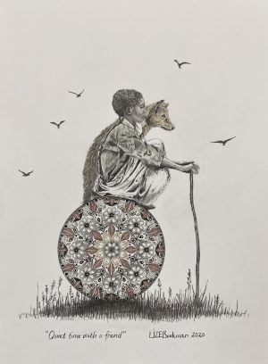(SOLD) "Quiet time with a friend" R2200